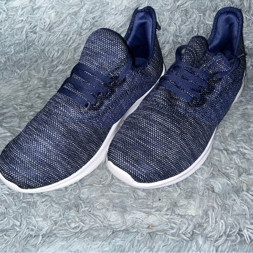 Stylish Blue Knit Sneakers